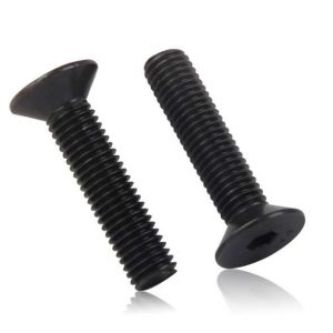 Stainless Steel 304 Flat Socket Head Cap Screw Black Zinc Plated for Furniture Connecting