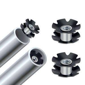 Round Sunflower Threaded Tube Connecting Nuts Plum Blossom Shrapnel Bottom Plug Nut