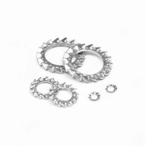 DIN6797 Stainless Steel External Tooth Lock Washer M6 M20 with Serrated Design