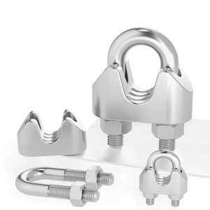 Custom U Bolt Clamps Single Plate Type for Horizontal Flat Tapes