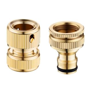 CNC Brass Quick Garden Hose Connector 3/4'' 1/2'' Water Hose Connector