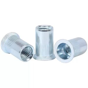 Custom Rivet Nuts Aluminum Flat Head Semi Tubular Rivet Nut with Thread for Sensors