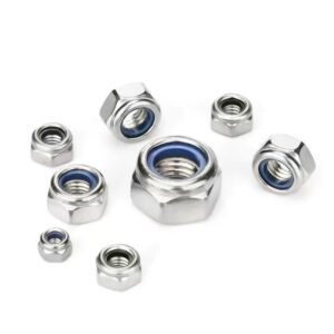 Nylon Insert Lock Nuts Vibration Resistant Fasteners for Machinery Popular Nyloc Nuts