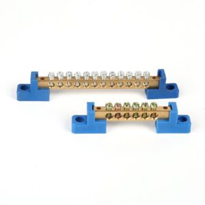 Brass Screw Terminal with Nickel-Plated Finish High Conductivity Electrical Connector Block for PCB Panel Mounting