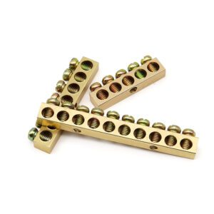 Tin-Plated Brass Barrier Strip 2 4 6 8-Pole High-Conductivity Terminal Block for OEM Customization - Image 3