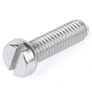Ultra-Strong Stainless Steel Cheese Head Bolts Slotted Drive Cylindrical Head Machine Screws