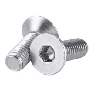⁦304 Stainless Steel Countersunk Bolts M3-M20 Hex Socket Flat Head Screws⁩ - الصورة ⁦3⁩