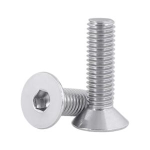 304 Stainless Steel Countersunk Bolts M3-M20 Hex Socket Flat Head Screws