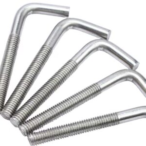 Stainless Steel L Anchor Bolts 316 Marine Grade M6-M16 for Structural Applications Custom Lengths Available — изображение 3