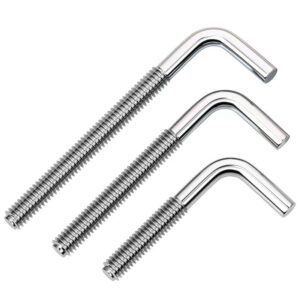 Stainless Steel L Anchor Bolts 316 Marine Grade M6-M16 for Structural Applications  Custom Lengths Available