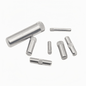 Knurled Dowel Pin made from 304 stainless steel for corrosion resistant precision locating applications