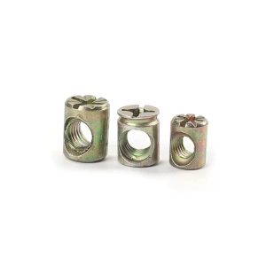 Custom Cross Dowel Nut And Bolt Sleeve M6 Steel Zinc Plated - Image 2