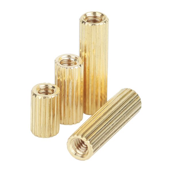 knurled threaded standoff spacer