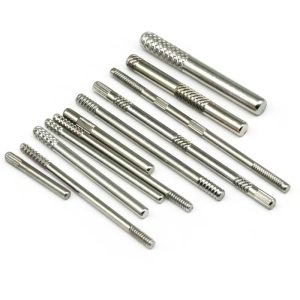 Stainless Steel 304 316 Threaded Knurled Dowel Pins Cylindrical Dowel Locating Pin - تصویر 1