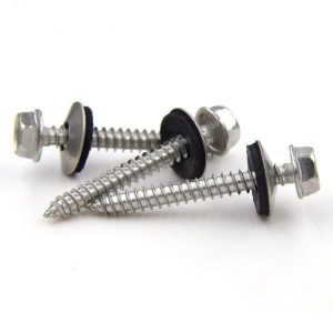 Hex Head Self Drilling Metal Roofing Screws with Washer Sheet Metal Tek Screws – Image 2