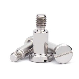 Stainless Steel Slotted Shoulder Screws Half Threaded DIN 923 Slotted Pan Head Screws With Shoulder