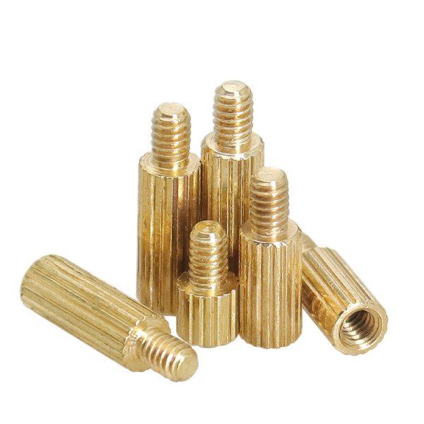 Brass Threaded Knurled Standoff Spacer