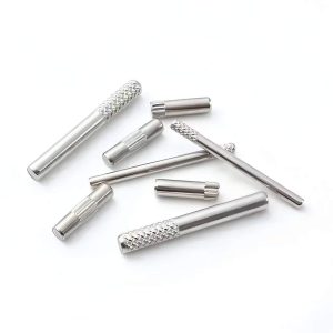 Stainless Steel 304 316 Threaded Knurled Dowel Pins Cylindrical Dowel Locating Pin - تصویر 2