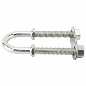 316 Stainless Steel U Bolt with Nuts and Double Plates Marine Boat Stern Bow Eye U Bolt - Hình ảnh 2