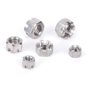 Heavy Duty Hex Slotted Castle Nuts Stainless Steel Crown Nuts DIN 935 - Image 3