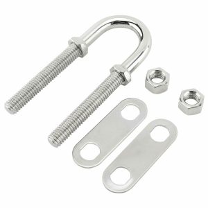 316 Stainless Steel U Bolt with Nuts and Double Plates Marine Boat Stern Bow Eye U Bolt - Hình ảnh 3