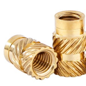 Self Tapping Threaded Inserts Custom Brass Knurled Threaded Repair Insert - Image 1