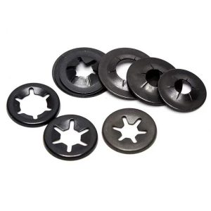 Flat Spring Round Push Nuts Stainless Steel Starlock Push on Fasteners for Round Shafts - Image 3