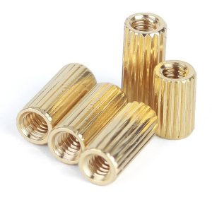 Custom Knurled Threaded Standoff Spacer Female Brass Copper Pillar Round - Image 2