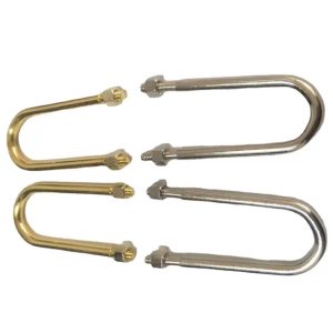 Zinc Plated U Bolt Double Threaded U Bolt with Nut