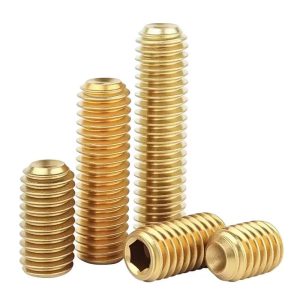 Custom Set Screws Brass Stainless Steel Headless Hex Socket Screw Full Thread