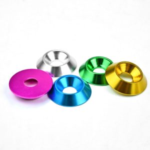 Aluminum Anodized Conical Washer Concave Convex Countersunk Washers for Screws