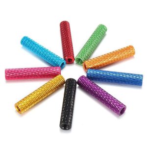 OEM Colorful Knurled Aluminum Standoff Spacer M3 Column Round Hollow Standoff Spacer - immagine 2