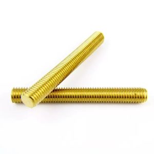 Custom Brass Threaded Stud Brass Din 975 Full Threaded Rods - Gambar 2