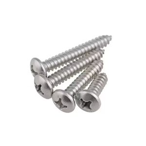 1/4''-20 X 3'' Oval Head Screws Self Tapping Screw Countersunk Head Oval Machine Screw - Image 2