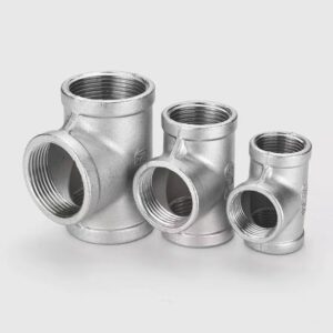BSP NPT Stainless Steel Pipe Fittings Hex Hose Nipple Female Thread SS304 316L Forged Connector - obrazek 3