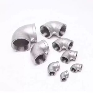 BSP NPT Stainless Steel Pipe Fittings Hex Hose Nipple Female Thread SS304 316L Forged Connector - obrazek 2