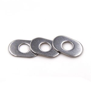 Stainless Steel Oval Washer Waterproof High Quality Plain Finish Elliptic Flat Washer - تصویر 1