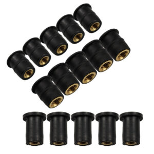Custom Well Nuts with Button Head Reliable Motorcycle Automobile Windshield Rubber Well Nuts – Image 3