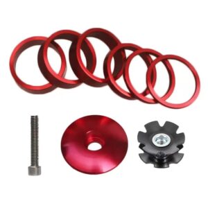 CNC Aluminum Bike Stem Spacers 1-1/8" Special Road MTB Headset Spacer Bicycle Fork Washer - Image 1