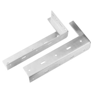 Right Heavy Duty Angle Bracket Galvanized Steel Powder Coated Options Custom L Bracket - Image 3