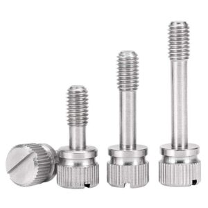 Slotted Hand Screws with Reduced Shank Hand Tighten Slotted Captive Thumb Screw - Hình ảnh 2
