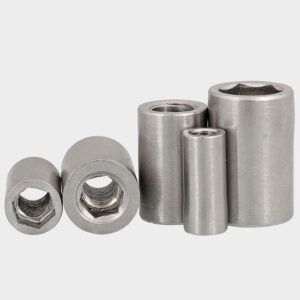 Stainless Steel Hex Socket Cylinder Nut High Quality Round Threaded Rod Nut - Imagen 3