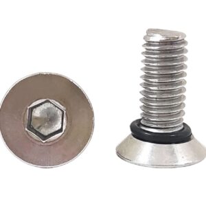 Countersunk Head Waterproof Screws With O Ring Reliable Flat Head Hex Socket O Ring Screw