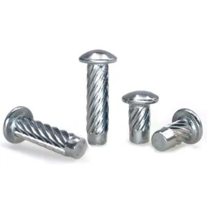 High Strength Round Head Drive Screws Spiral Knurled Solid Rivet