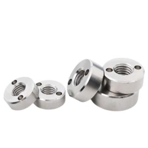 High Quality Two Holes Round Nuts Round End Turning Nuts with Drilled Holes in One Face - Afbeelding 3