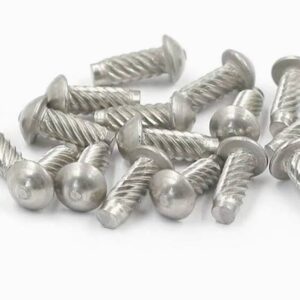 High Strength Round Head Drive Screws Spiral Knurled Solid Rivet - Image 3